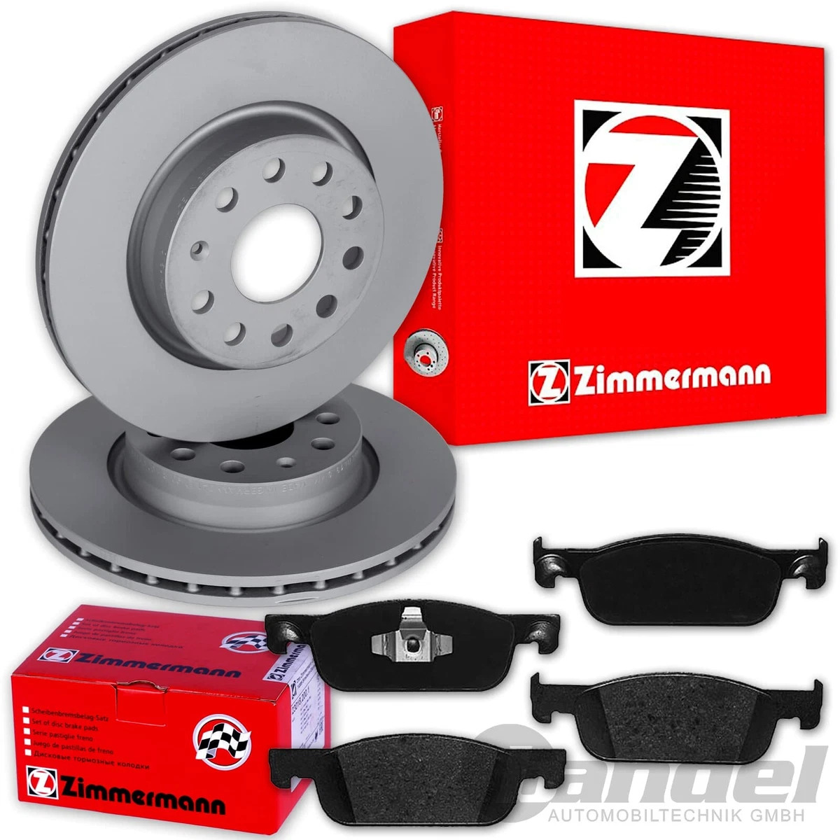 Гальмівні колодки та диски Zimmermann для VW TRANSPORTER T5